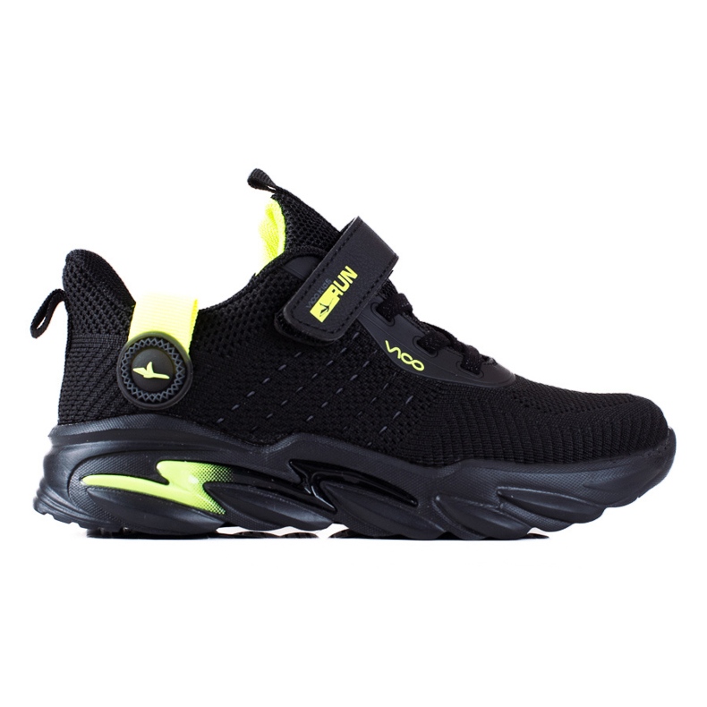 Sneakers sportive per ragazzi Vico nere nero