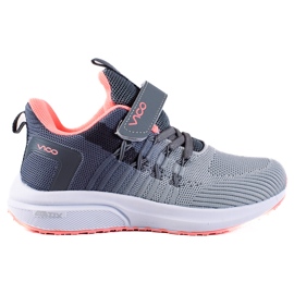 Scarpe sportive per bambini Vico, grigio chiaro rosa