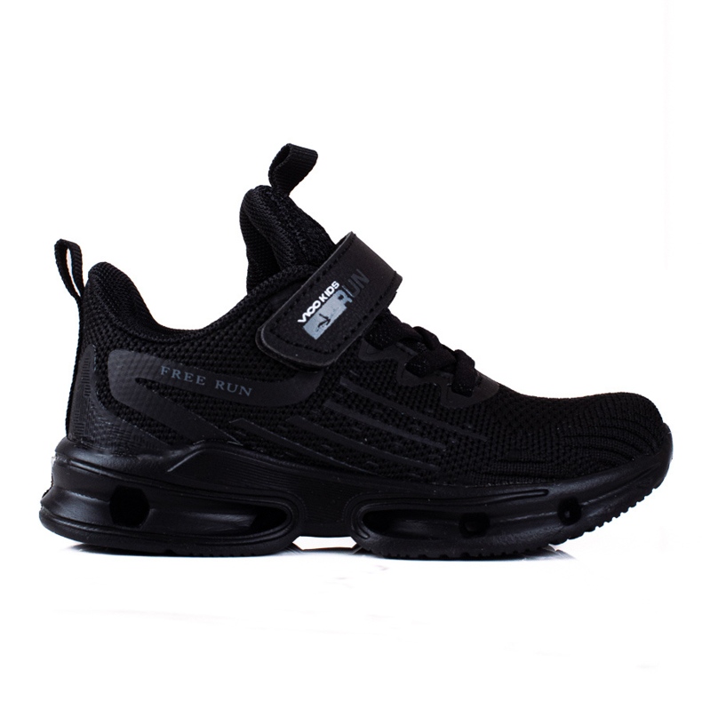 Sneakers bambino Vico, tessuto nero