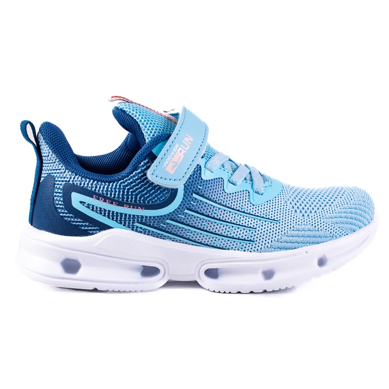 Sneakers da bambina Vico, tessuto blu