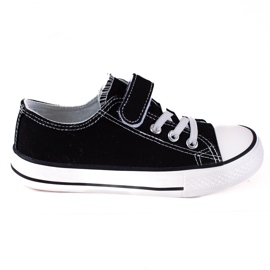 Sneakers per bambini Vico per scuola materna nere nero