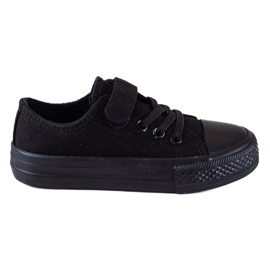 Sneakers per bambini Vico per scuola materna nere nero
