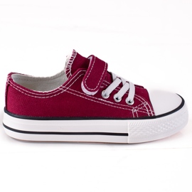 Sneakers per bambini Vico per scuola materna bordeaux rosso
