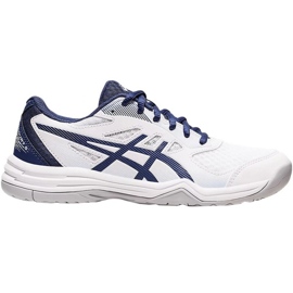 Asics Upcourt 5 W 1072A088 100 scarpe da pallavolo bianca blu navy
