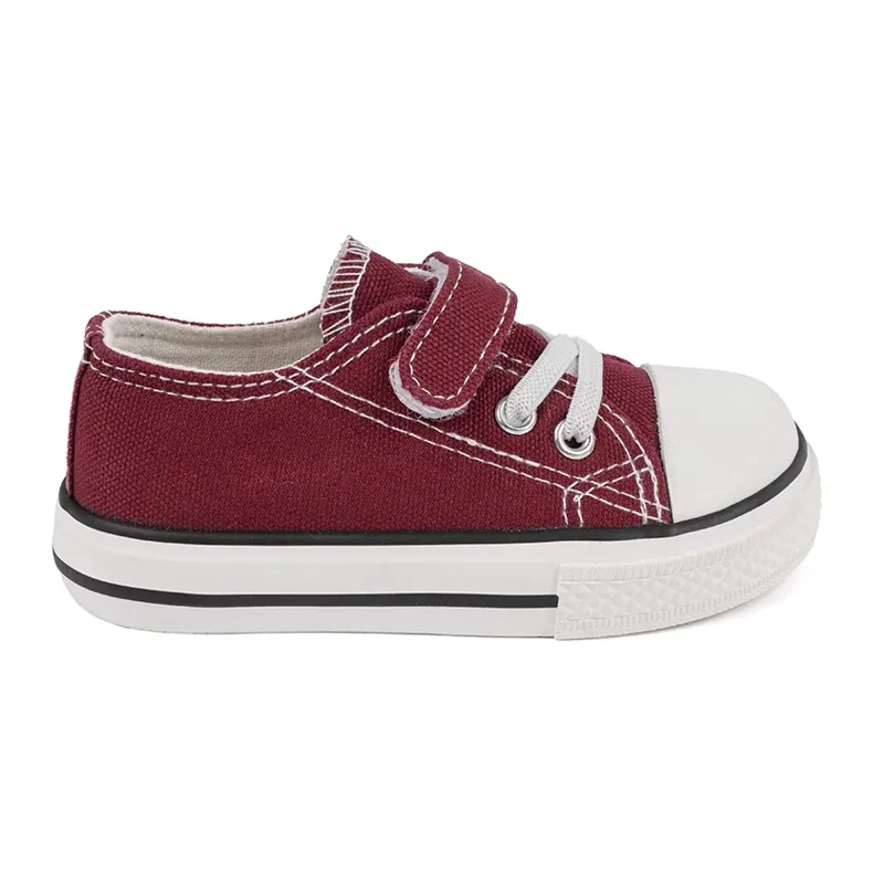 Sneakers da bambino Vico materiale bordeaux rosso