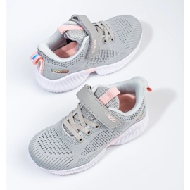 Sneakers Vico grigio chiaro traforate da bambino