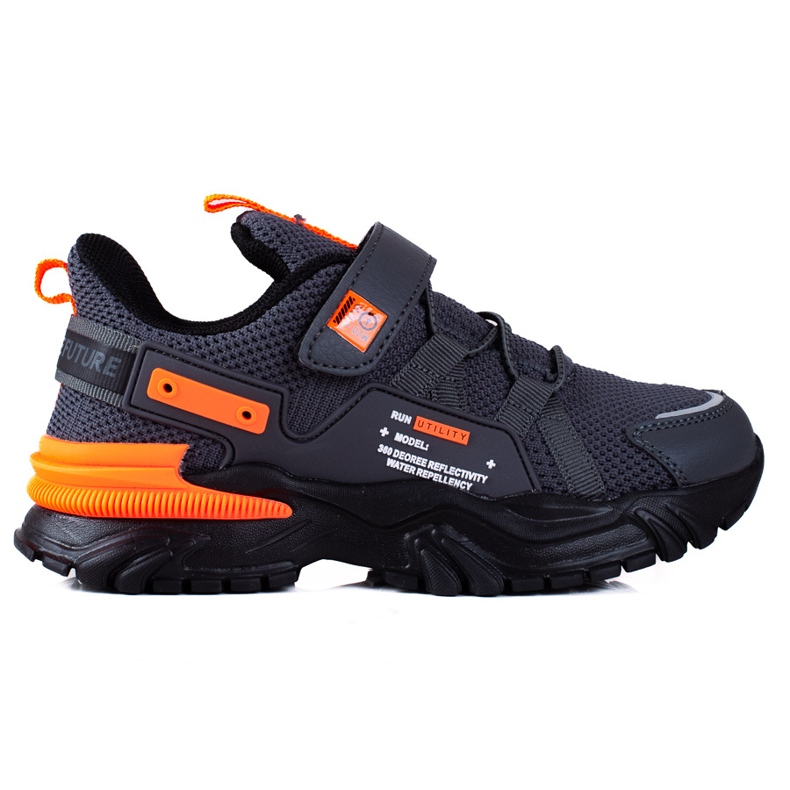 Vico Scarpe sportive da ragazzo Shelovet con suola spessa multicolore arancia grigio