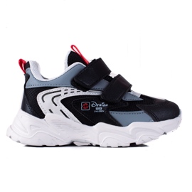 Sneakers da ragazzo Shelovet con suola spessa nera nero