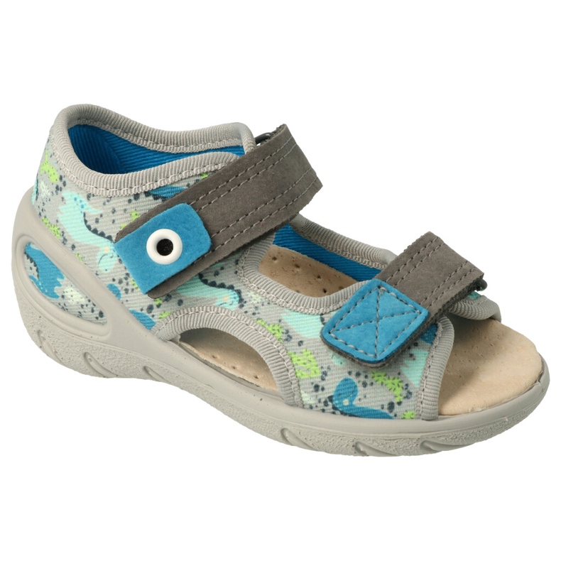 Befado scarpe per bambini pu 065X164 blu grigio