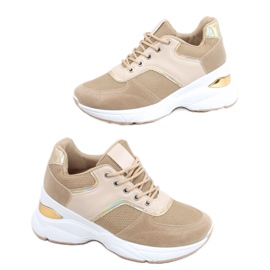 Scarpe sportive su una zeppa nascosta Toni Khaki verde