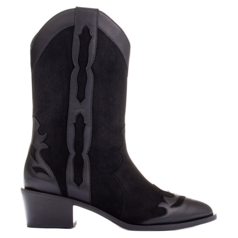 Marco Shoes Stivali neri in camoscio naturale nero