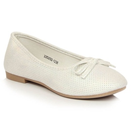 Ballerine con fiocco eVento Jr EVE359B bianco