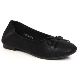 Ballerine con fiocco eVento Jr EVE359C nere nero