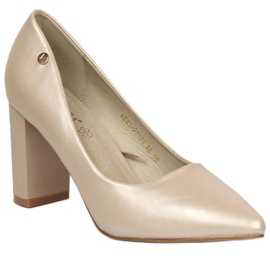 Pompe sul palo beige Vinceza W JAN126B