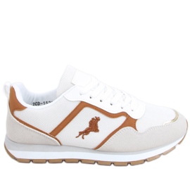 Scarpe sportive da donna Furlo Camel beige bianco marrone