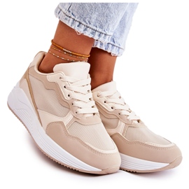 PG1 Sneakers Classiche da Donna Beige Salema