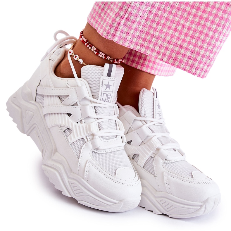 PE1 Scarpe sportive da donna Sneakers White Daren bianca