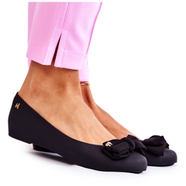 PH1 Ballerine in gomma da donna con fiocco Fergie nero