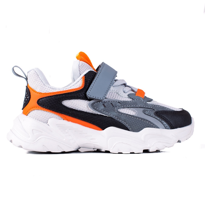 Sneakers da ragazzo Shelovet su una spessa piattaforma grigia grigio multicolore