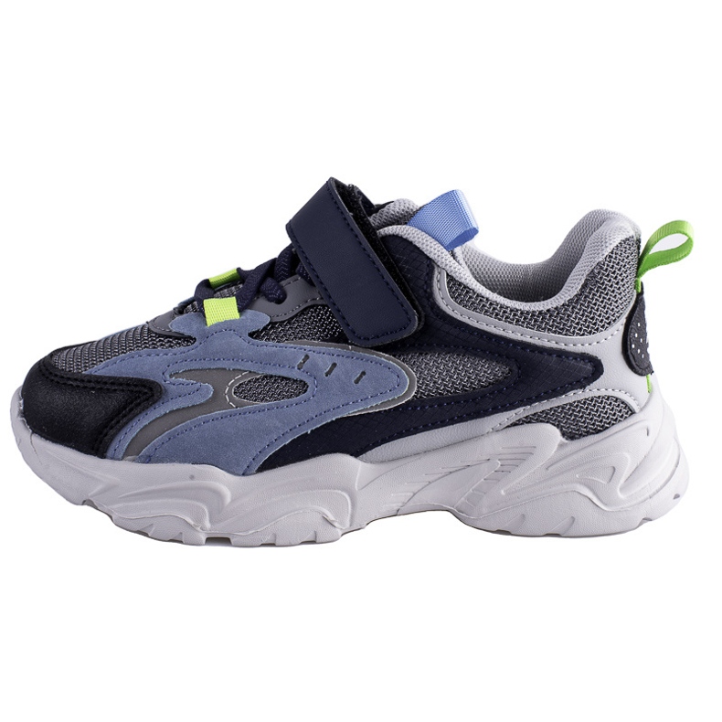 Scarpe da ginnastica per ragazzi Shelovet su una spessa piattaforma blu blu navy multicolore