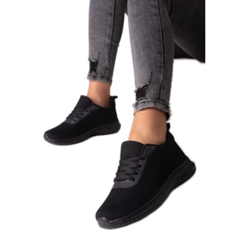 Sneakers nere da donna con lacci Shelovet nero