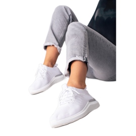 Shelovet scarpe sportive da donna bianche bianco
