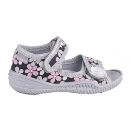 Ciabatte da bambina Viggami Emilka fiori blu navy multicolore