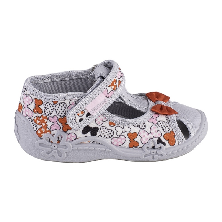 Ciabatte bambina Viggami Marysia fiocchi grigio
