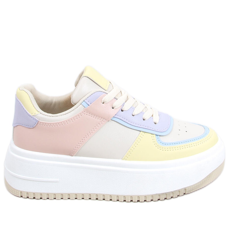 Sneakers da donna Dhara Yellow bianca blu rosa multicolore giallo