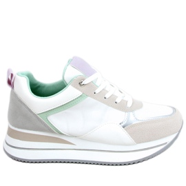 Sneaker con zeppa Bahar Grey beige viola argento grigio multicolore