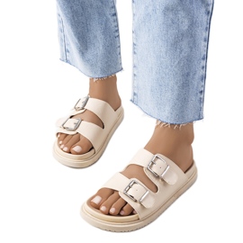 Pantofole beige da donna Grayson