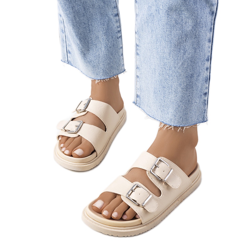 Pantofole beige da donna Grayson