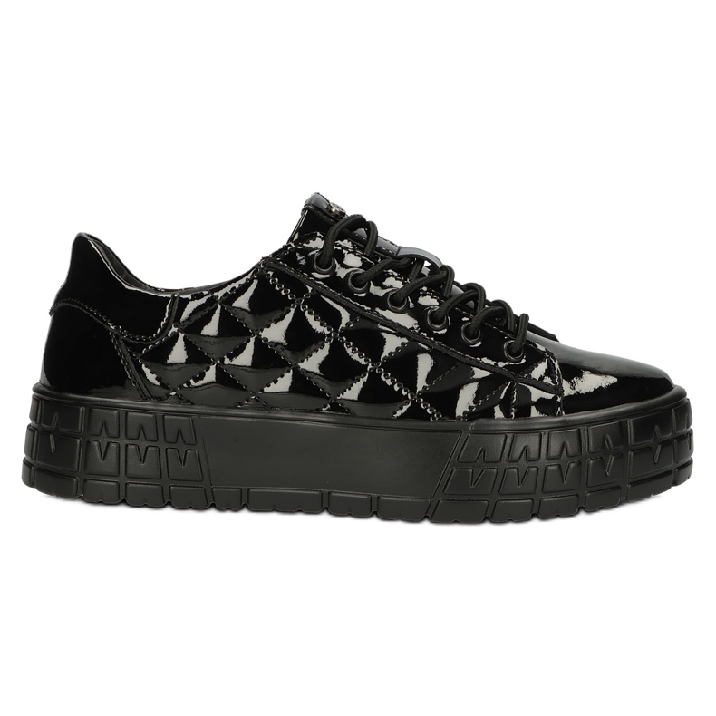 Filippo Sneakers in pelle trapuntata alla moda DP3932 / 22 BK nero