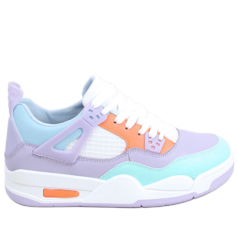Sneakers Inika Multi Purple bianca viola arancia multicolore verde