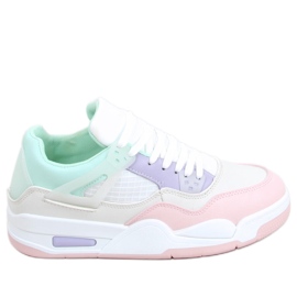 Sneakers Inika Multi Beige bianco viola rosa multicolore verde