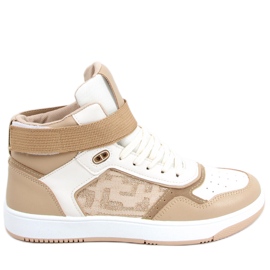 Sneaker alta Carlota Khaki beige