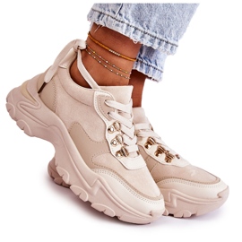 PG1 Scarpe sportive da donna in pelle scamosciata Sneakers beige chiaro Gran Bretagna