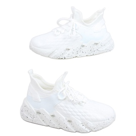 Scarpe sportive a calzino Indu White bianca