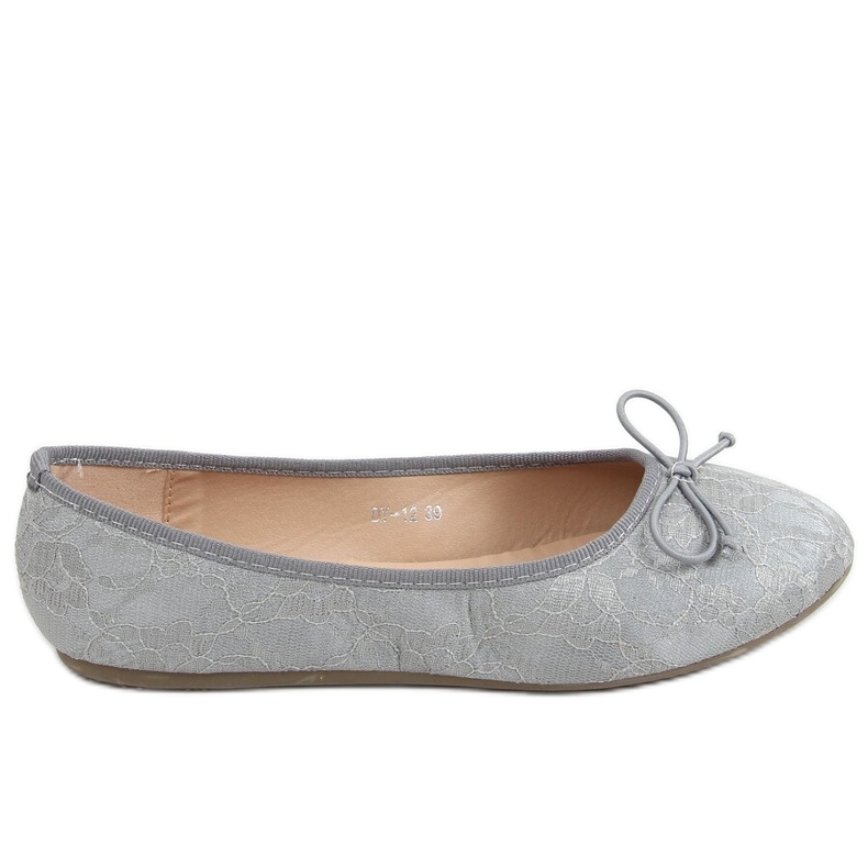 Ballerine in pizzo Casey Grey grigio