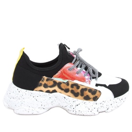 Scarpe da ginnastica nere Agnes multicolore