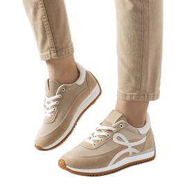 Sneakers da donna Lesina marrone beige