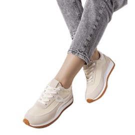 Sneakers beige da donna Lesina