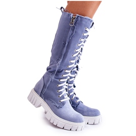 WS1 Stivali Alti Kayra Blue Trappers