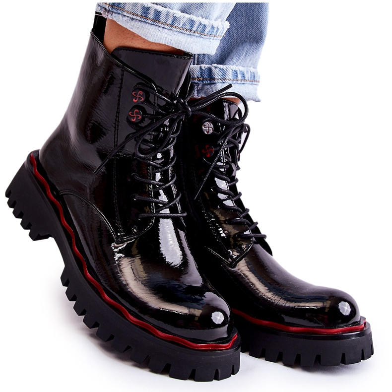 Stivali da donna allacciati Sherill neri nero