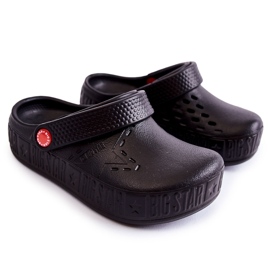 Pantofole leggere per bambini Kroks Big Star II375001 nere nero