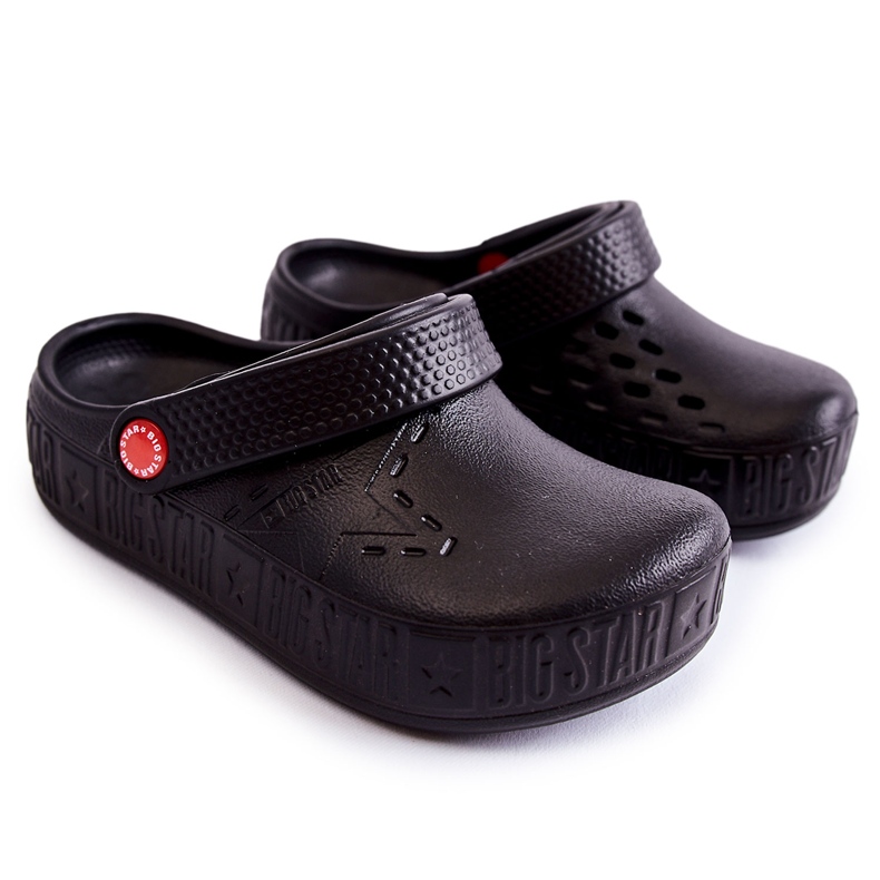 Pantofole leggere per bambini Kroks Big Star II375001 nere nero