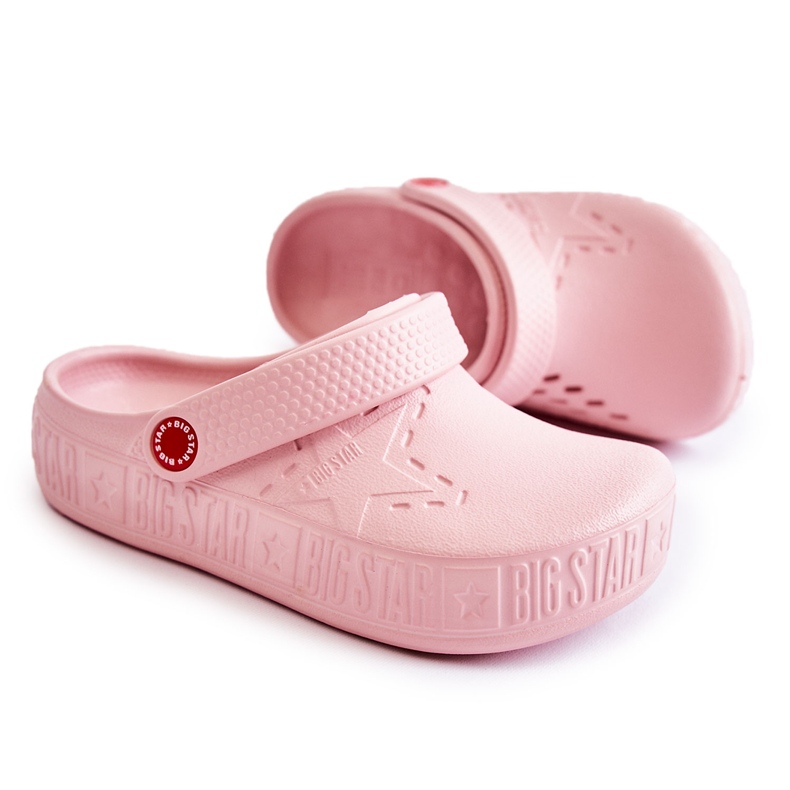 Pantofole leggere per bambini Kroks Big Star II375007 rosa