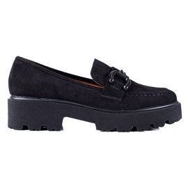 Scarpe in camoscio nero di Vinceza