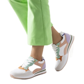 Sneakers da donna Kindler bianche e viola bianco rosa