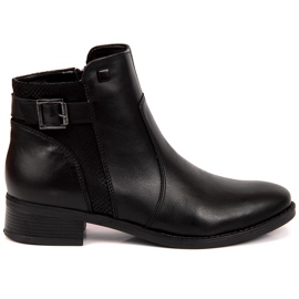 Stivaletti da donna in pelle Dolce Pietro 0892 nero